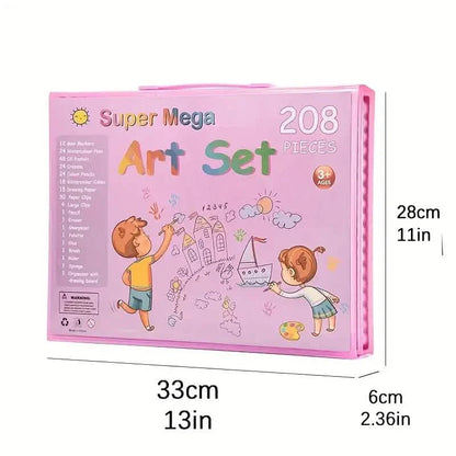 208pcs Extra Large All-in-One Art Supplies Set