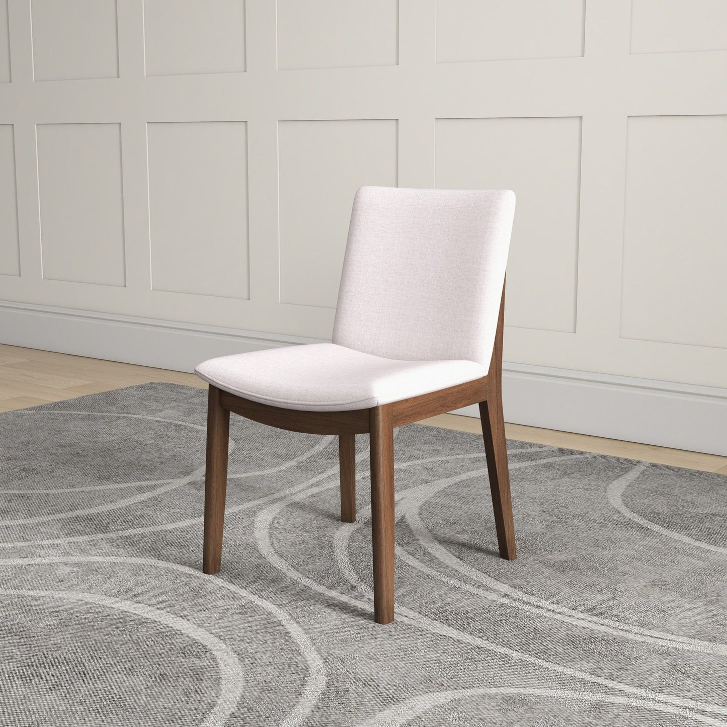 Laura - Mid-Century Modern Solid Wood Dining Chair (Set of 2)