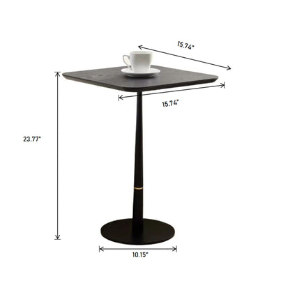 Modern Square Coffee Table And Computer Desk - Black / Gold