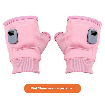 Comfort Warm Gloves Electric Winter Heating USB Rechargeable Smart Warm Winter Gloves for Skiing Cold Weather Driving Hiking Lycra Microfiber Multi-Gear Temperature Adjustment