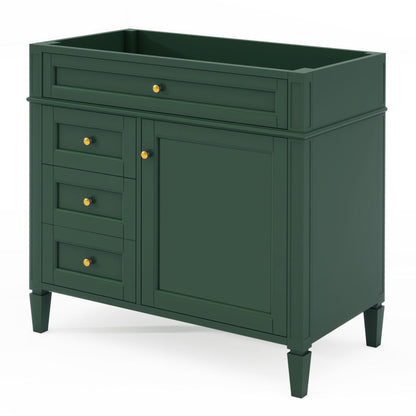 Bathroom Vanity With 2 Drawers And Tip-Out Drawer, Storage Cabinet