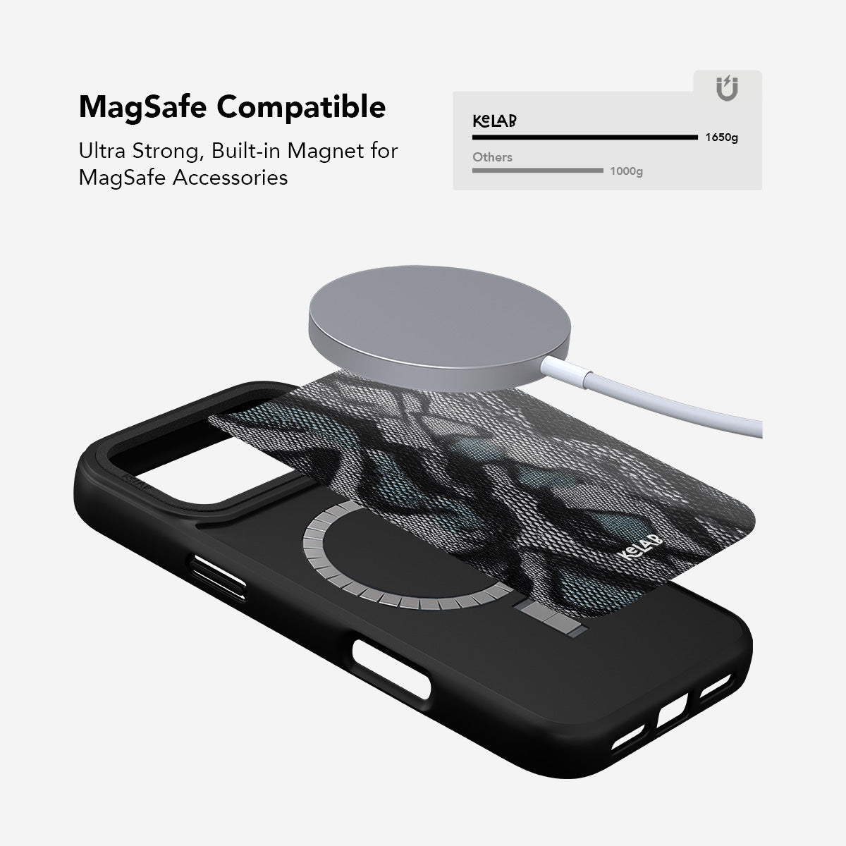 Viper Mesh | Teal Snakeskin Python Print iPhone Case