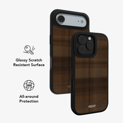 Chestnut | Brown Flannel Plaid iPhone Case