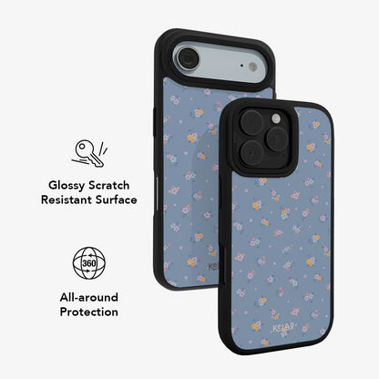 Tiny Meadow | Pastel Blue Floral iPhone Case
