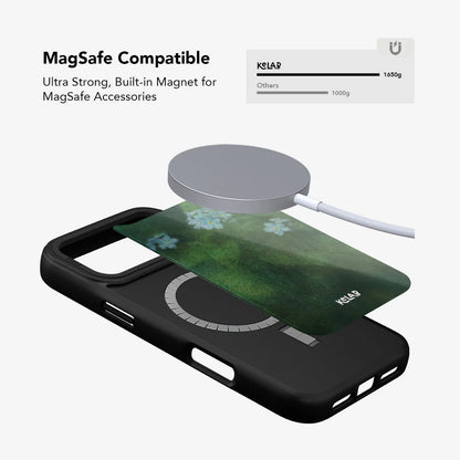 Misty Morning | Deep Green Floral iPhone Case