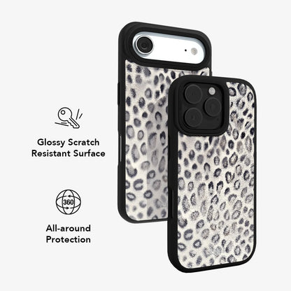 Platinum Predator | Silver Cheetah Print iPhone Case