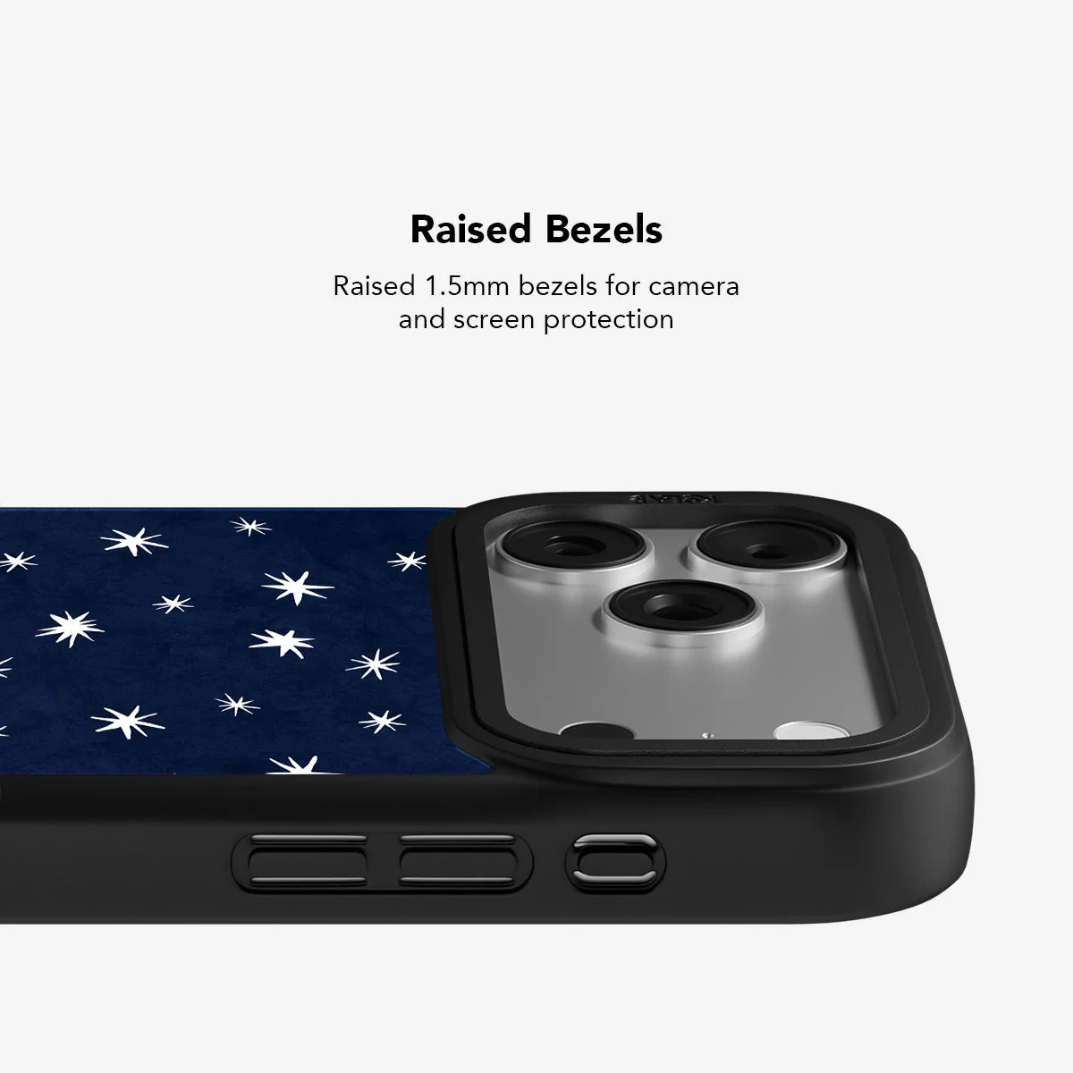 Starglimmer | Deep Blue Hand-Drawn Celestial Star iPhone Case