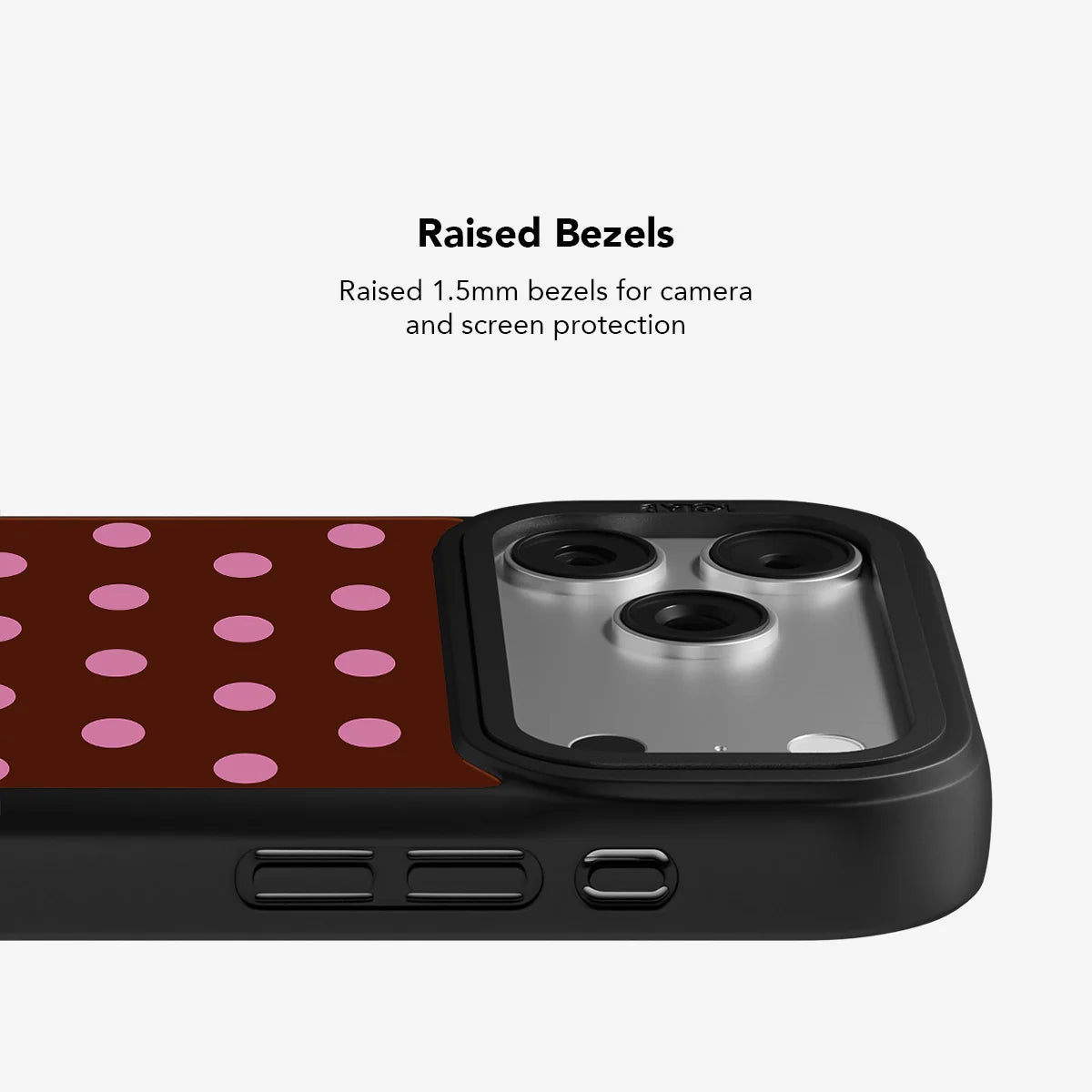 Velvet Pop | Burgundy Polka Dot iPhone Case