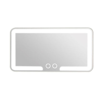 LED Touch Screen Car Sun Visor Makeup Mirror - Adjustable Brightness, Rechargeable HD Vanity Mirror for Stylish Car Accessories