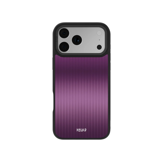 Violet Reverie | Purple Gradient Fluted Glass iPhone Case