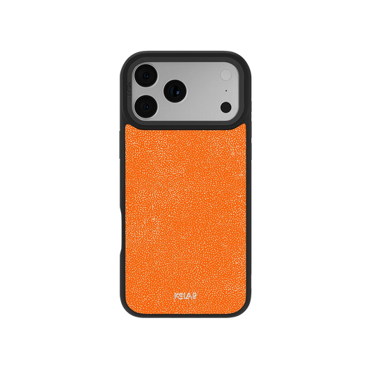 Tangerina | Stipple Electric Orange iPhone Case