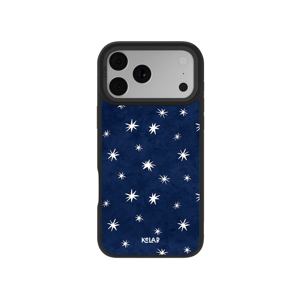 Starglimmer | Deep Blue Hand-Drawn Celestial Star iPhone Case