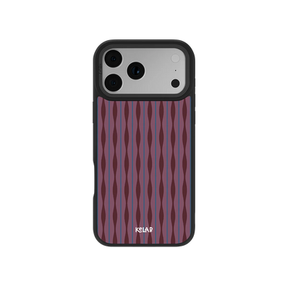 Mulberry | Burgundy Wavy Textured iPhone Case