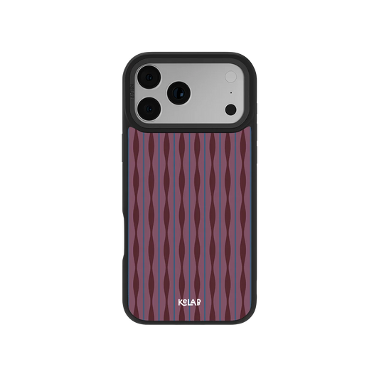 Mulberry | Burgundy Wavy Textured iPhone Case