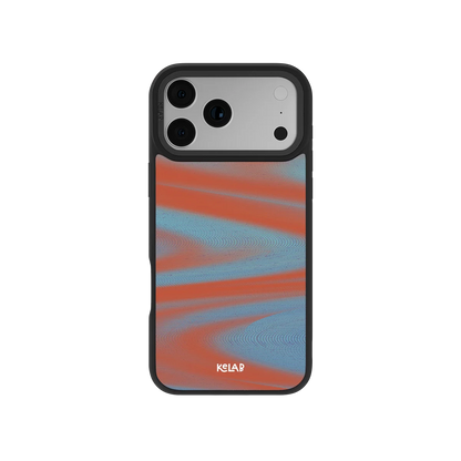 Aalto | Y2K Orange Abstract Wave iPhone Case