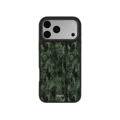 Emerald Python | Olive Snakeskin iPhone Case