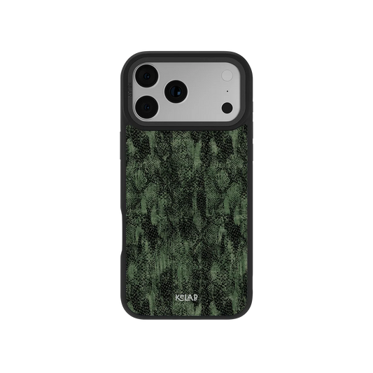 Emerald Python | Olive Snakeskin iPhone Case