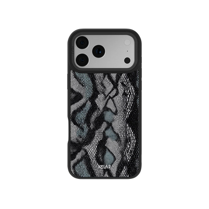 Viper Mesh | Teal Snakeskin Python Print iPhone Case