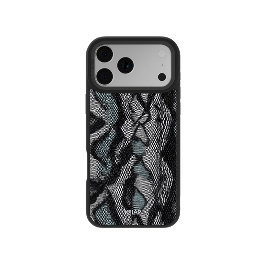 Viper Mesh | Teal Snakeskin Python Print iPhone Case