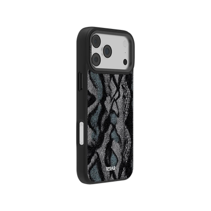 Viper Mesh | Teal Snakeskin Python Print iPhone Case
