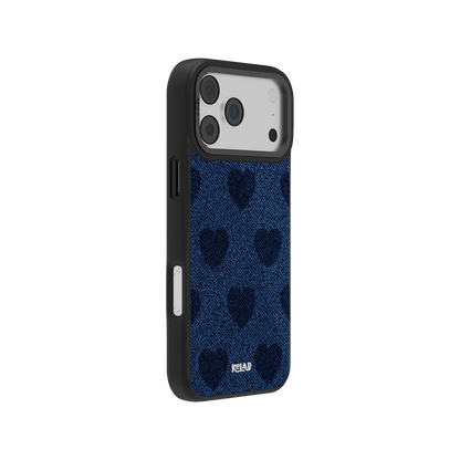 Indigo Crush | Denim Heart Y2K iPhone Case