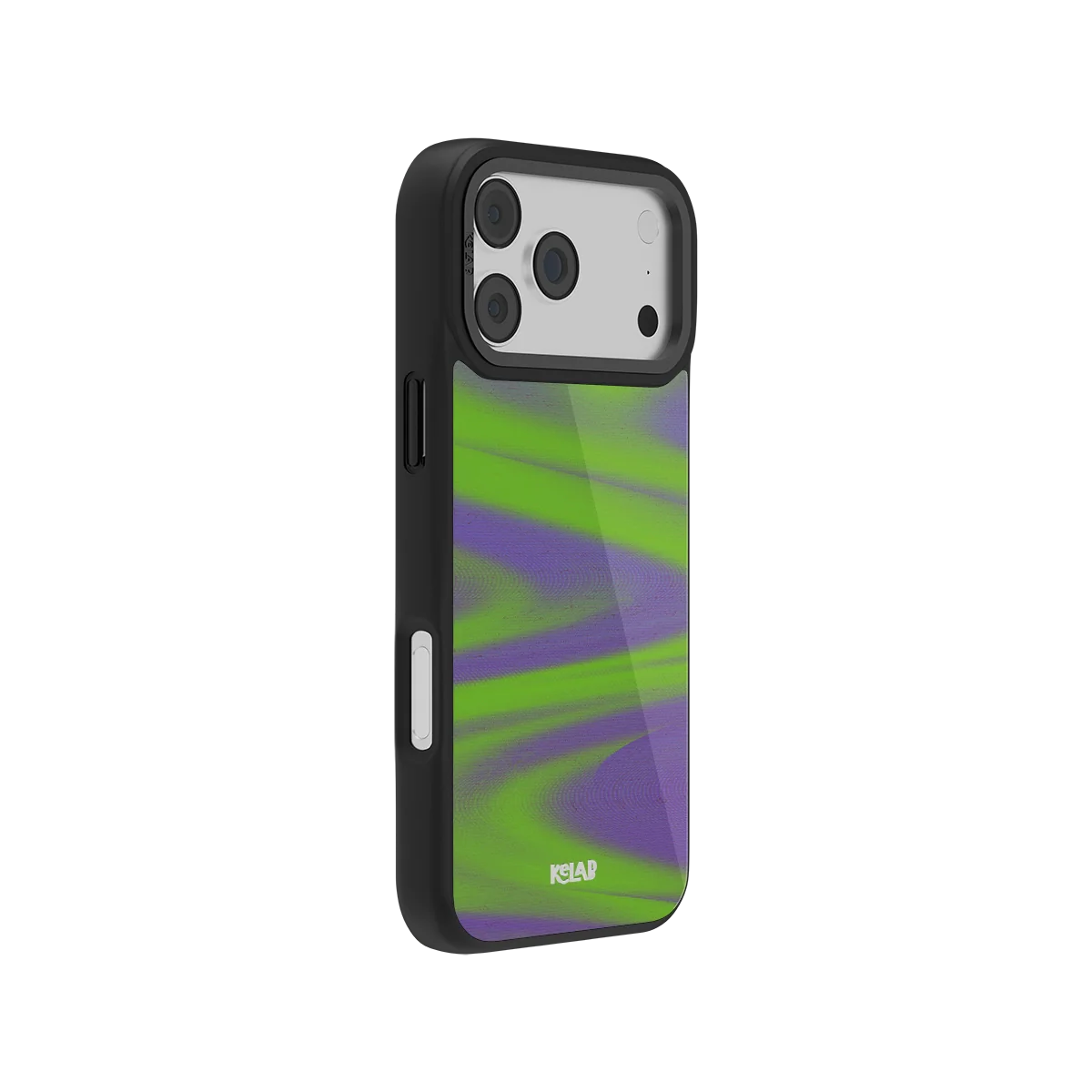 Purple Haze | Y2K Neon Green Abstract Wave iPhone Case