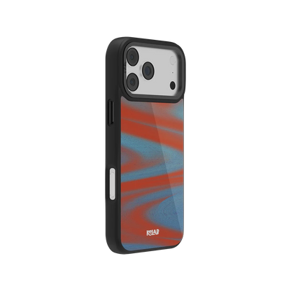 Aalto | Y2K Orange Abstract Wave iPhone Case