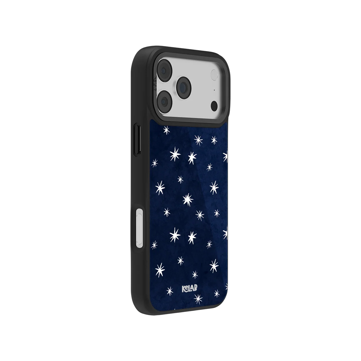 Starglimmer | Deep Blue Hand-Drawn Celestial Star iPhone Case
