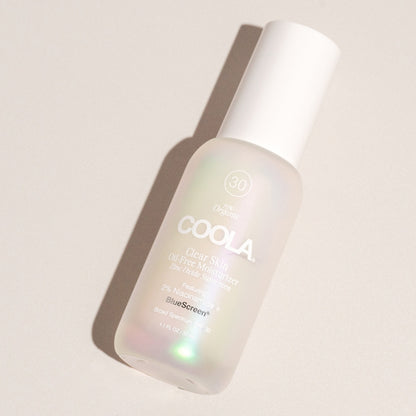 Facial Moisturizer with Sunscreen COOLA® Clear Skin 1.1 oz. Bottle Unscented Lotion CL10694