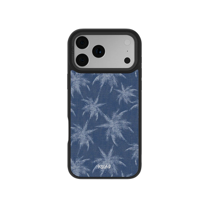Denim Tree | Blue Patterned iPhone Case