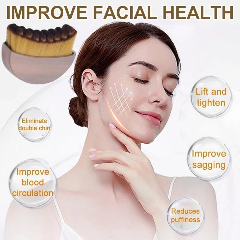 New Lymphatic Contour Face Brush, Dry Brushing Face Brush, Lymphatic Drainage Massager for Face, Chin & Jawline Sculpting, Ergonomically Designed to Fit the Skin Precisely and Relieve Fatigue