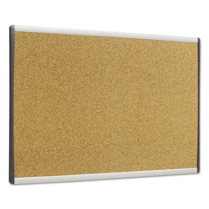 Quartet ARC Frame Cork Cubicle Board, 14 x 24, Tan, Aluminum Frame