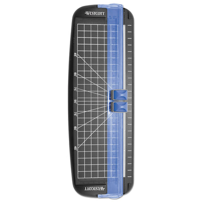 Westcott Multi-Purpose Personal Trimmer, 10 Sheets, 12" Cut Length, Plastic Base, 6.38 x 12