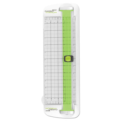 Westcott CarboTitanium Personal Trimmer, 10 Sheets, 12" Cut Length, Plastic Base, 6.88 x 12