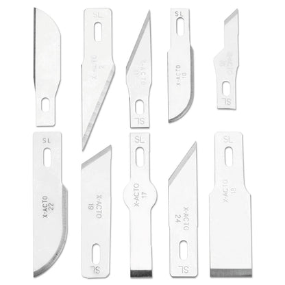 X-ACTO Knife Set, 3 Knives, 10 Blades, Carrying Case