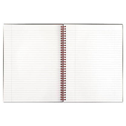 Black n' Red Flexible Cover Twinwire Notebook, SCRIBZEE Compatible, 1 Subject, Wide/Legal Rule, Black Cover, 11 x 8.5, 70 Sheets