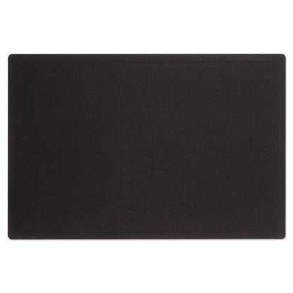 Quartet Oval Office Fabric Bulletin Board, 48 x 36, Black
