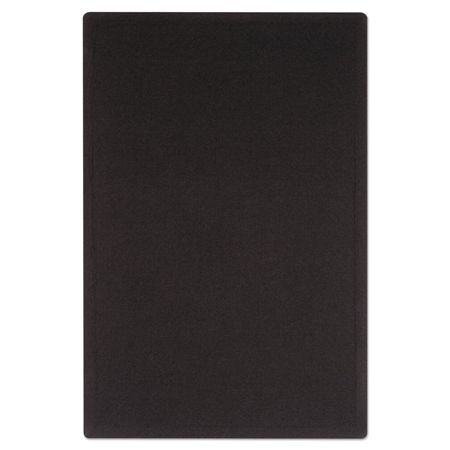 Quartet Oval Office Fabric Bulletin Board, 48 x 36, Black