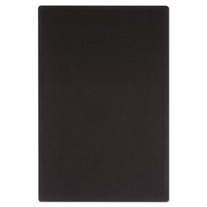Quartet Oval Office Fabric Bulletin Board, 36 x 24, Black