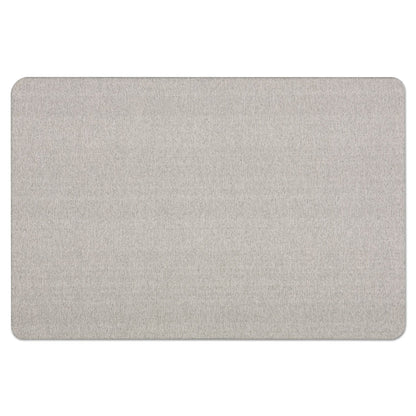 Quartet Oval Office Fabric Bulletin Board, 48 x 36, Gray