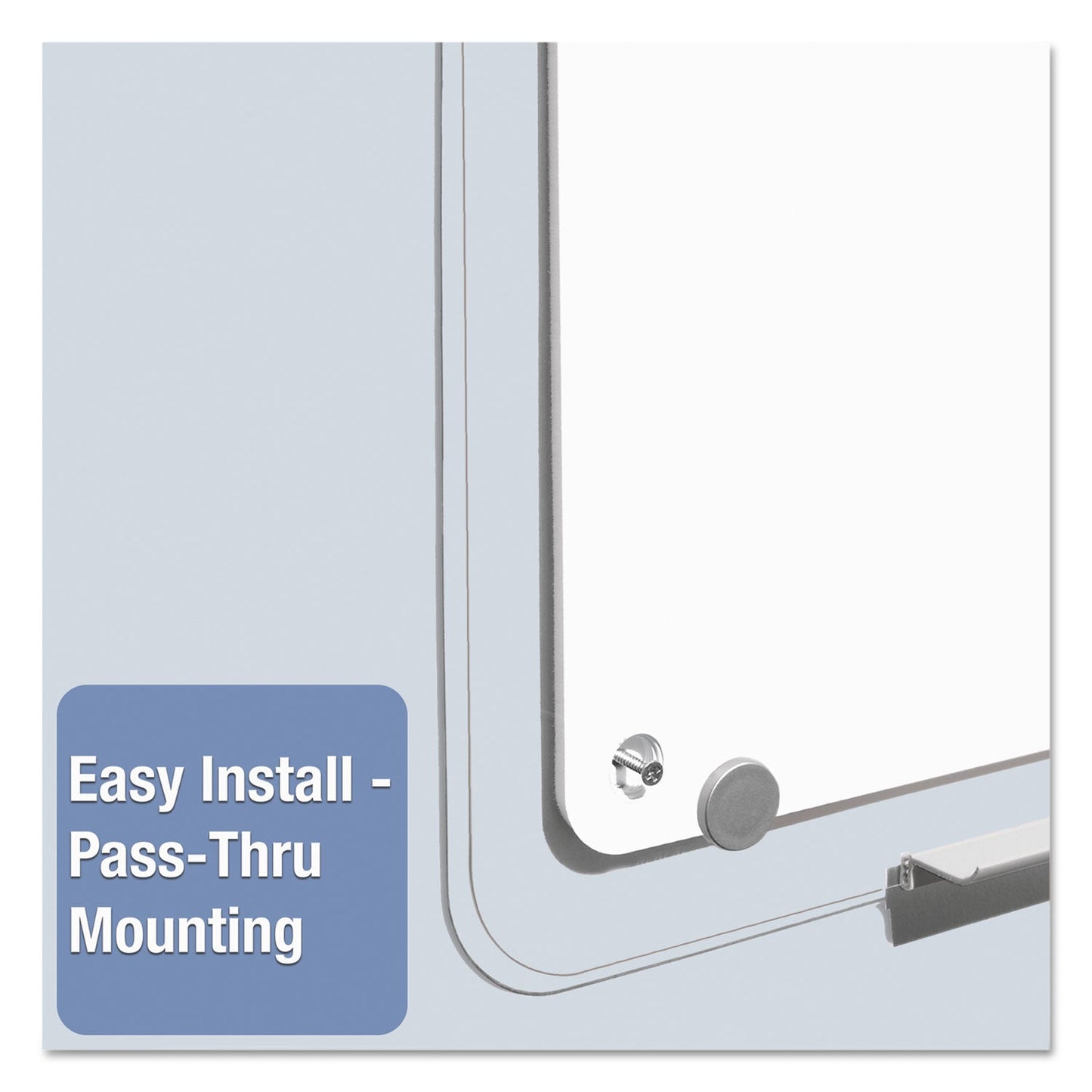 Quartet iQ Total Erase Board, 23 x 16, White, Clear Frame