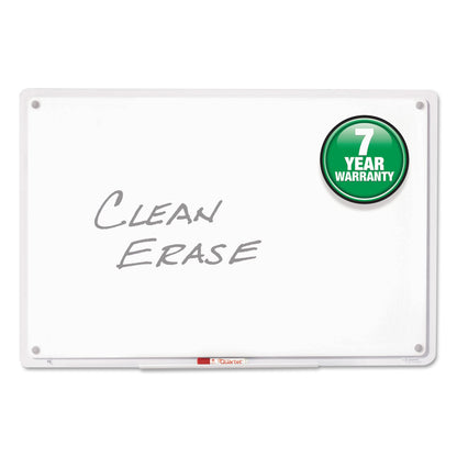 Quartet iQ Total Erase Board, 36 x 23, White, Clear Frame