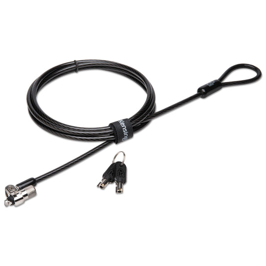Kensington MicroSaver 2.0 Keyed Laptop Lock, 6 ft Steel Cable, Silver, 2 Keys