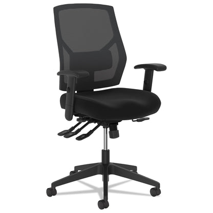 HON VL582 High-Back Task Chair, Supports Up to 250 lb, 19" to 22" Seat Height, Black