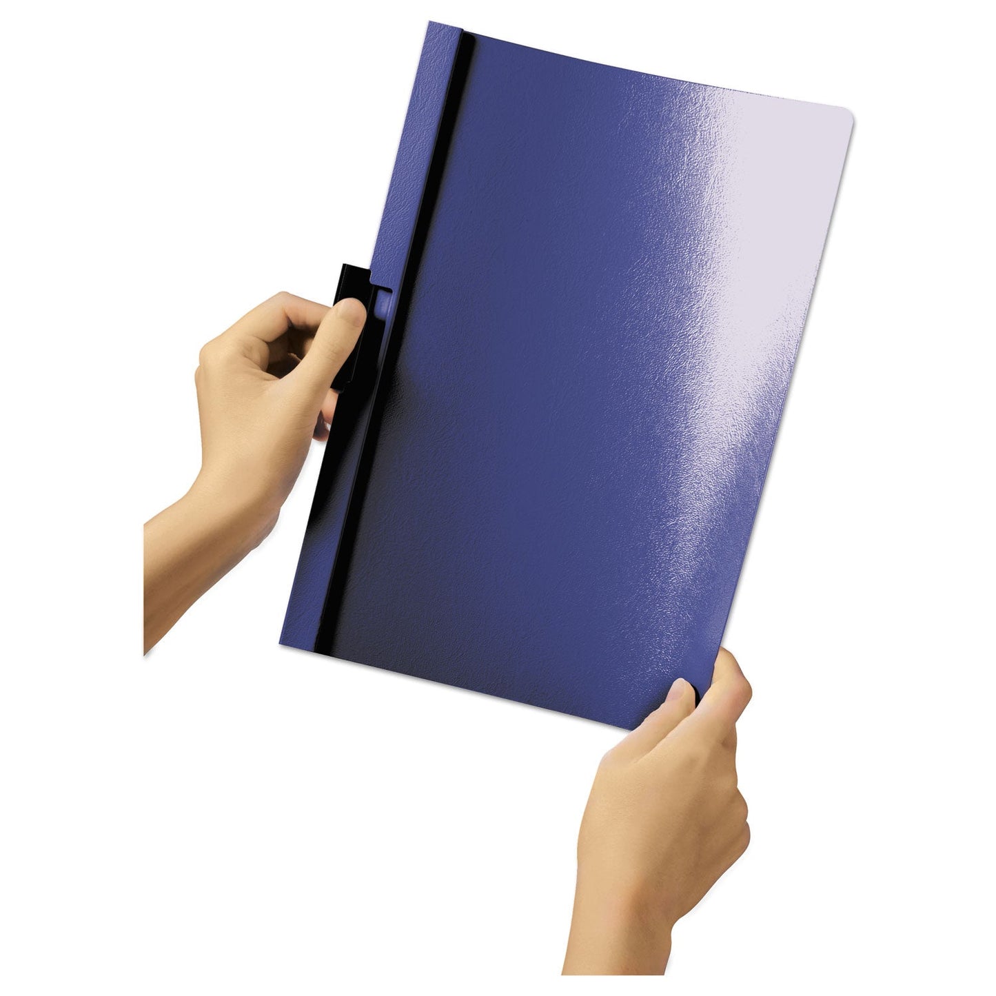 Durable DuraClip Report Cover, Clip Fastener, 8.5 x 11, Clear/Black, 25/Box