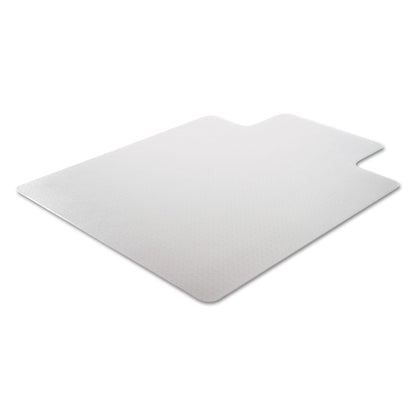 Alera Occasional Use Studded Chair Mat for Flat Pile Carpet, 36 x 48, Lipped, Clear