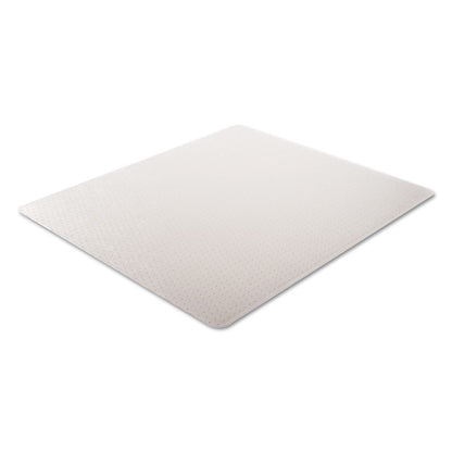 Alera Occasional Use Studded Chair Mat for Flat Pile Carpet, 46 x 60, Rectangular, Clear