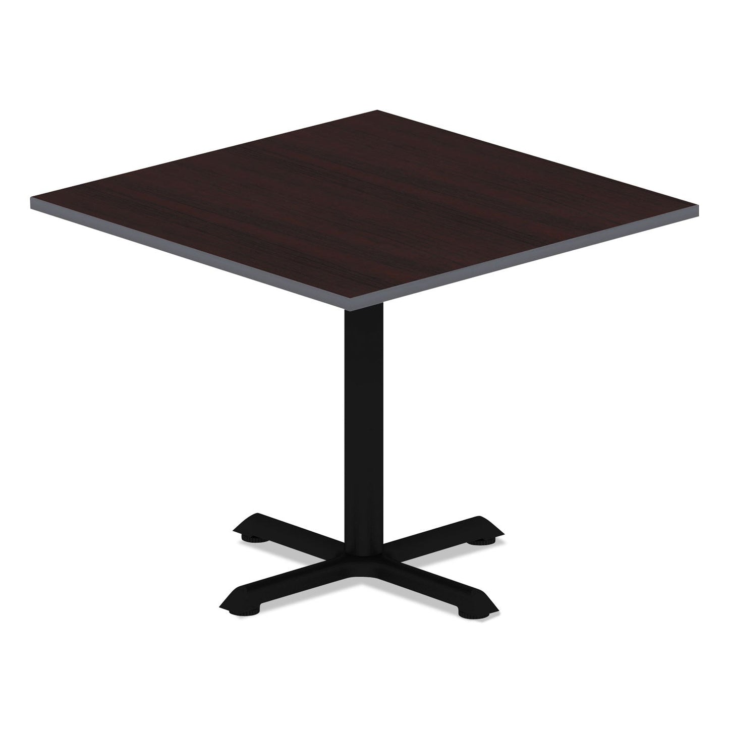 Alera Reversible Laminate Table Top, Square, 35.38w x 35.38d, Medium Cherry/Mahogany