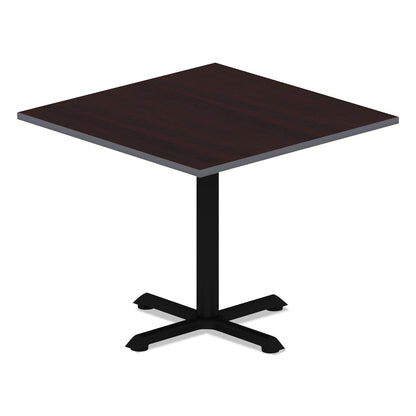 Alera Reversible Laminate Table Top, Square, 35.38w x 35.38d, Medium Cherry/Mahogany