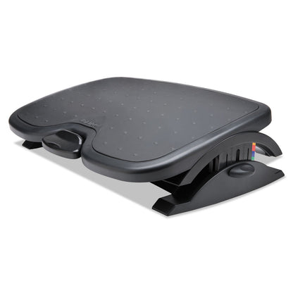 Kensington SoleMate Plus Adjustable Footrest with SmartFit System, 21.9w x 3.7d x 14.2h, Black
